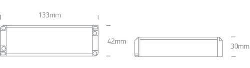 89030W LED Driver 12V 0-30W bemenet 230V