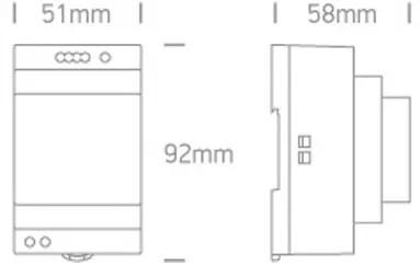 89060vr LED-es vezető 24v 0-60W DIN sín 3module méret 100-240V