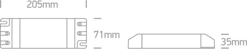 89075VT LED-es szabályozható vezető 24V 75W bemenet 230V