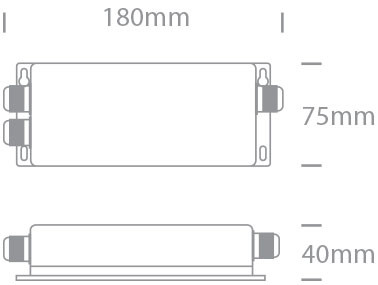 89100LP DALI / Nyomja meg a DIMM 4-csatornás vezérlő IP67 12-36V