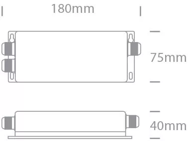 89100LP DALI / Nyomja meg a DIMM 4-csatornás vezérlő IP67 12-36V