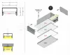 TOPMET LED profil LOWI 2000 mm fekete