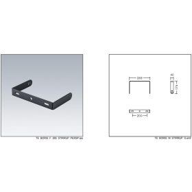   Thorn BORIS STIRRUP S (1 PC), Rögzítőkengyel falra/mennyezetre szereléshez (1 db.) BORIS 300 lámpákhoz