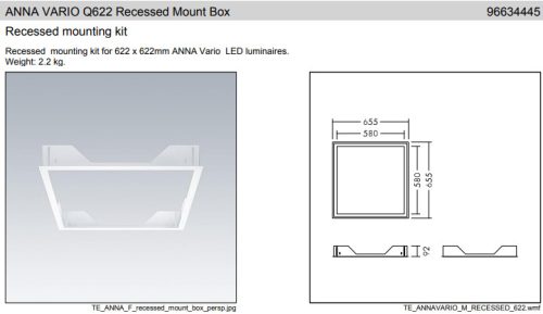 THORN ANNA ThornEco Q596 SURFACE MOUNT BOX Mennyezeti doboz felületre történő szereléshez