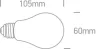 9G03RAD / A / E Retro LED 6,5W Amber E27 230V