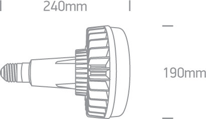 9G80n / c / le LED 80W E40 CW 230V
