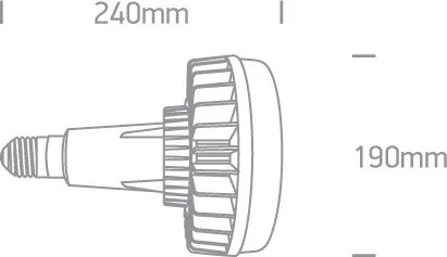 9G80n / c / le LED 80W E40 CW 230V