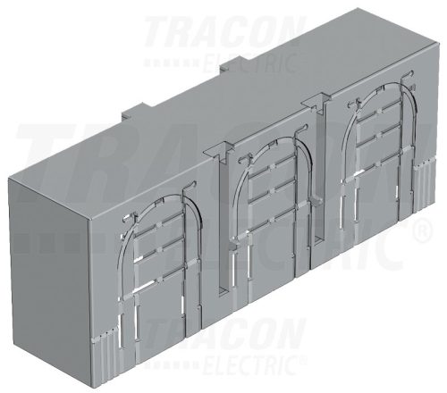 Tracon Érintésvédelmi burkolat alsó/felső kábelbevezetéshez 3P 00, 3P, L=66 mm
