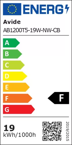Avide LED T5 Integrált Fénycső 19W 1200mm NW 4000K Hálózati kábellel