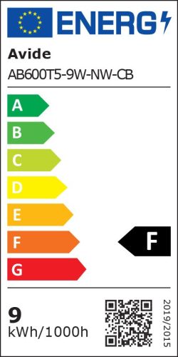 Avide LED T5 Integrált Fénycső 9W 600mm NW 4000K Hálózati kábellel