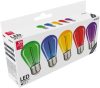 Avide Dekor LED Filament fényforrás 0.6W E27 (Zöld/Kék/Sárga/Piros/Lila)