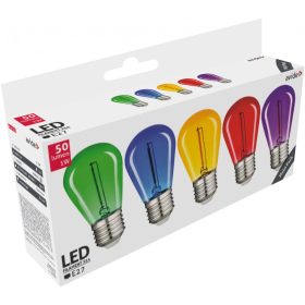   Avide Dekor LED Filament fényforrás 0.6W E27 (Zöld/Kék/Sárga/Piros/Lila)