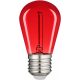 Avide Dekor LED Filament fényforrás 0.6W E27 Piros