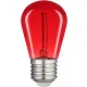 Avide Dekor LED Filament fényforrás 0.6W E27 Piros