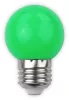 Avide Dekor LED fényforrás G45 1W E27 Zöld