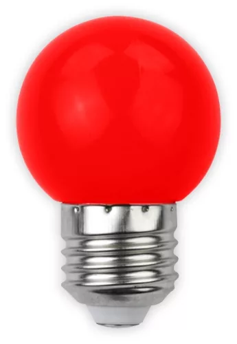 Avide Dekor LED fényforrás G45 1W E27 Piros
