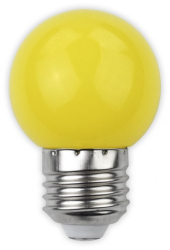 Avide Dekor LED fényforrás G45 1W E27 Sárga