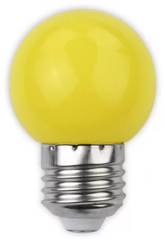 Avide Dekor LED fényforrás G45 1W E27 Sárga