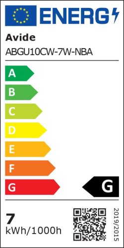 Avide LED Spot Alu+Plastic 7W GU10 36° CW 6400K