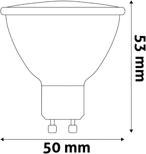 Avide LED Spot Alu+plastic 2.5W GU10 WW 3000K Super High Lumen
