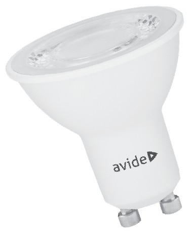 Avide Led Spot Alu+Plastic 6W Gu10 40° Ww 3000K