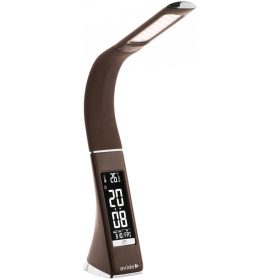   Avide Led Asztali Lámpa Üzleti Bőrhatású Naptár Barna 6W