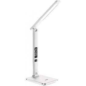   Avide Led Asztali Lámpa Irodai Bőrhatású Naptár Fehér 6W
