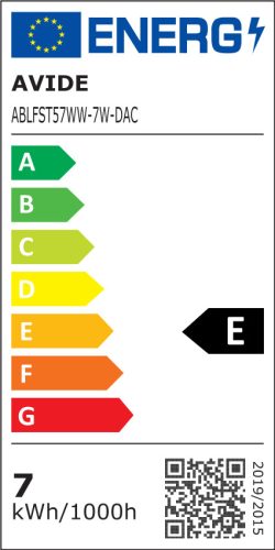 Avide LED Filament ST57 7W Dimm/Borostyán E27 360 WW 2500K