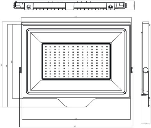Avide LED Reflektor Slim SMD 150W CW 6400K
