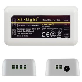   Avide Led Szalag Fényerőszabályzó, 12V 120W 4 Zónás Vezérlő
