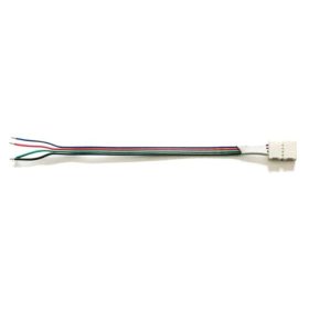   Avide Kábel, RGB Led Szalaghoz, 12V 4Pin Csatos Rögzítéssel