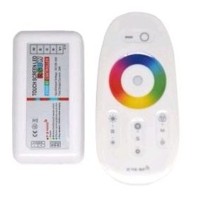   Avide Rgb+W Led Szalag Vezérlő, 12V 216W,  Rádiófrekvenciás Érintőpaneles Távirányítóval