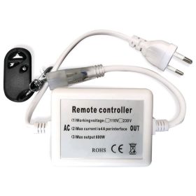   Avide Led Szalag 220V 600W Fényerőszabályzó 5050 Smd Rádiós Távirányító És Vezérlő