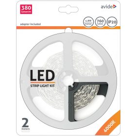   Avide LED Szalag Bliszter 12V 4.8W SMD2835 60LED 4000K IP20 2m