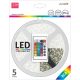 Avide LED Szalag Bliszter 12V 7.2W SMD5050 30LED RGB IP65 5m