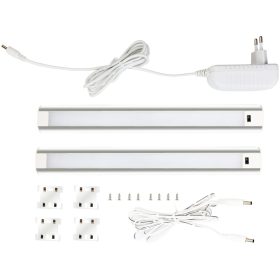   Avide Led Szalag Szekrény Lámpa 9W Smd2835 66Led 4000K Ip44 2X60Cm + Szenzor