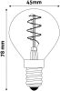 Avide LED Soft Filament Mini Globe 3W E14 360° EW 2700K