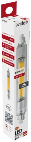 Avide LED 10W R7S 23x118mm WW 3000K Dimmelhető