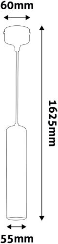 Avide Függeszték GU10 Lámpatest Kerek Fehér 100mm