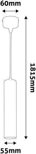 Avide Függeszték GU10 Lámpatest Kerek Fehér 290mm