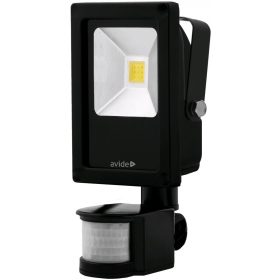   Avide Led Reflektor Slim 10W Cw 6400K Mozgásérzékelős Pir