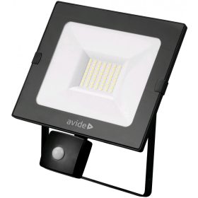   Avide Led Reflektor Slim Smd 30W Nw 4000K Mozgásérzékelős Pir