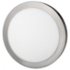   Avide LED Falra Szerelhető Kerek Mennyezeti Lámpa ALU Szatén Nikkel 18W NW 4000K