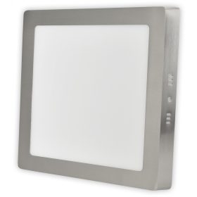   Avide LED Falra Szerelhető Négyzetes Mennyezeti Lámpa ALU Szatén Nikkel 6W NW 4000K