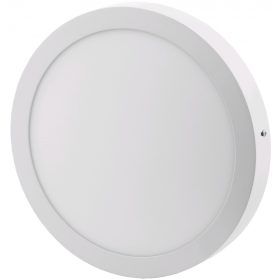   Avide Led Falra Szerelhető Kerek Mennyezeti Lámpa Alu 24W Ww 3000K