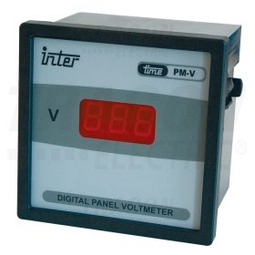   Tracon Digitális 1 fázisú váltakozó áramú voltmérő, direkt 96×96mm, 500V AC