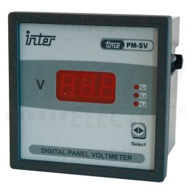   Tracon Digitális 3 fázisú váltakozó áramú voltmérő, direkt 96×96mm, 500V AC