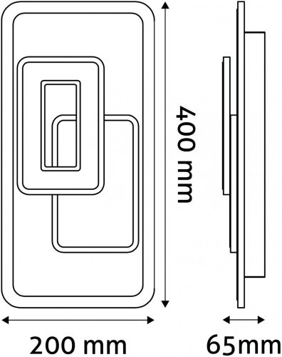Avide Design Mennyezeti Lámpa Brayden RF Távirányítóval