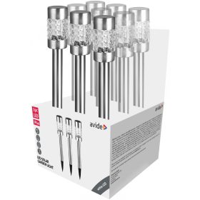   Avide Kerti Szolár Lámpa 57cm Rozsdamentes acél Mozaik Üveg 1 LED 9/kínáló