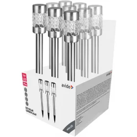   Avide Kerti Szolár Lámpa 57cm Rozsdamentes acél Mozaik Üveg 1 LED 9/kínáló